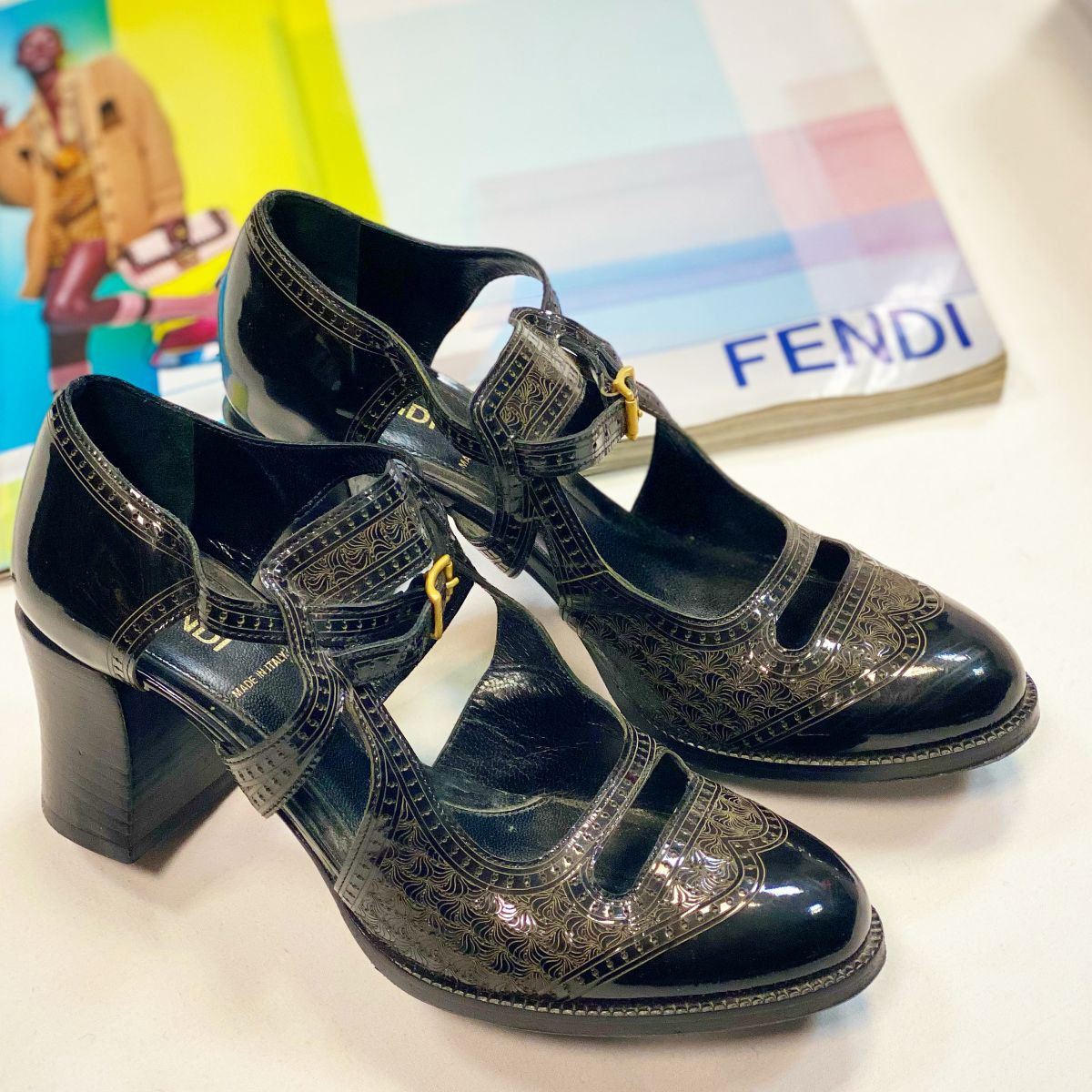 Туфли Fendi размер 37.5 цена 9 231 руб 