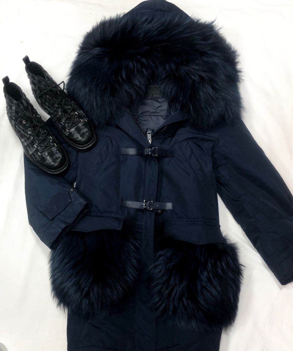 Куртка /мех лисы/ ERMANNO SCHERVINO размер 44 цена 133 068 руб