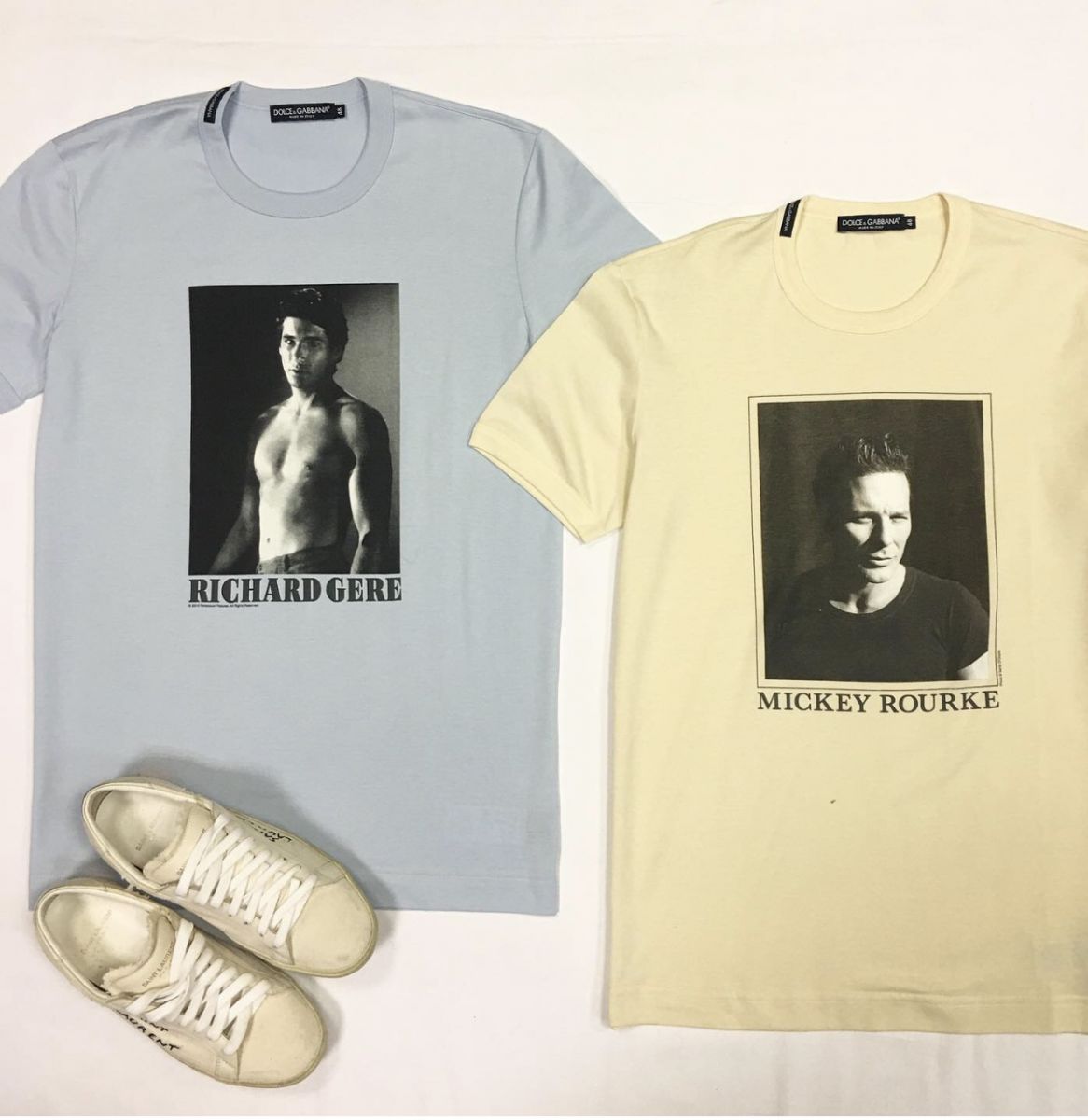 Футболки Dolce Gabbana размер 48 цена по 7 693 рубКеды Saint Laurent размер 38.5 цена 15 385 руб