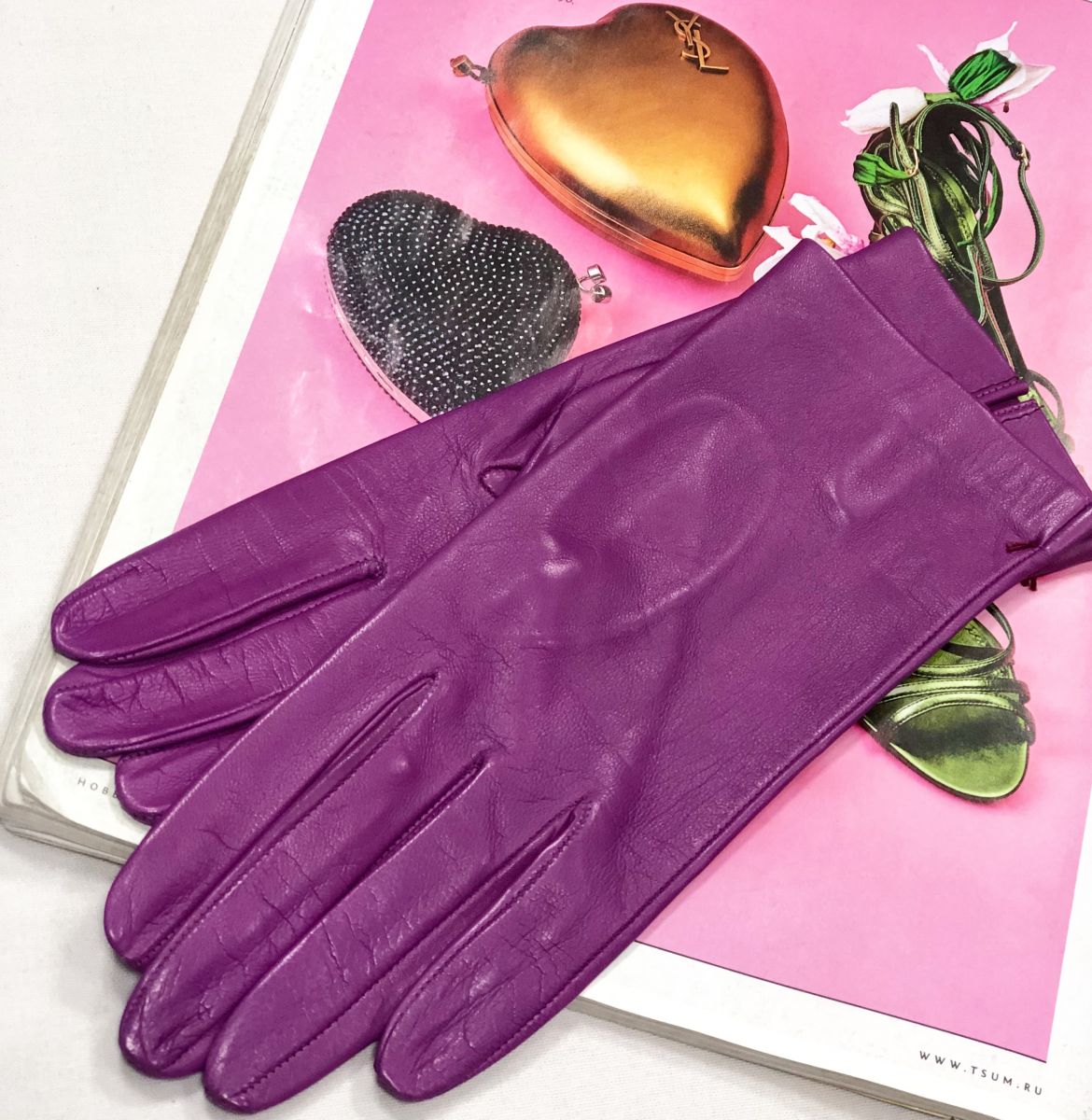 Перчатки/ кожа/ Sermonette размер 6 цена 15 655 руб