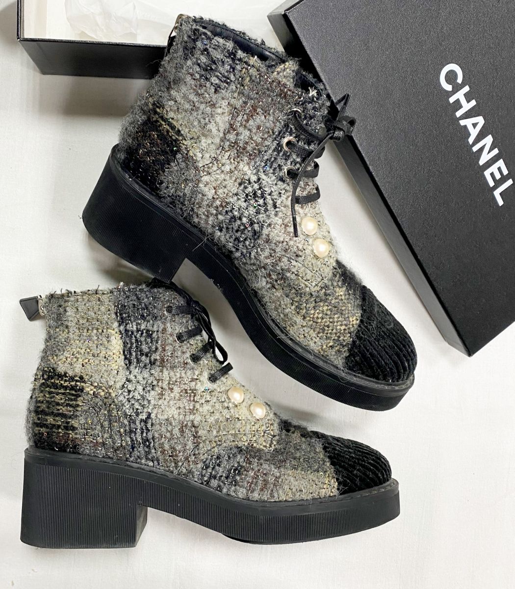 Ботинки Chanel размер 37.5 цена 39 138 руб
