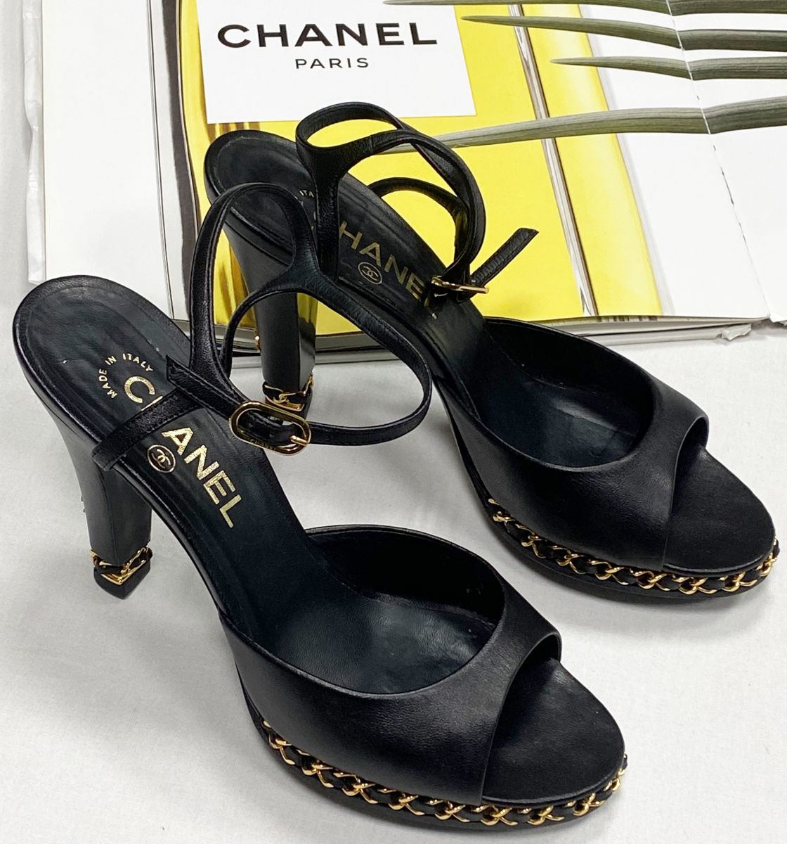 Босоножки Chanel размер 37.5 цена 31 310 руб