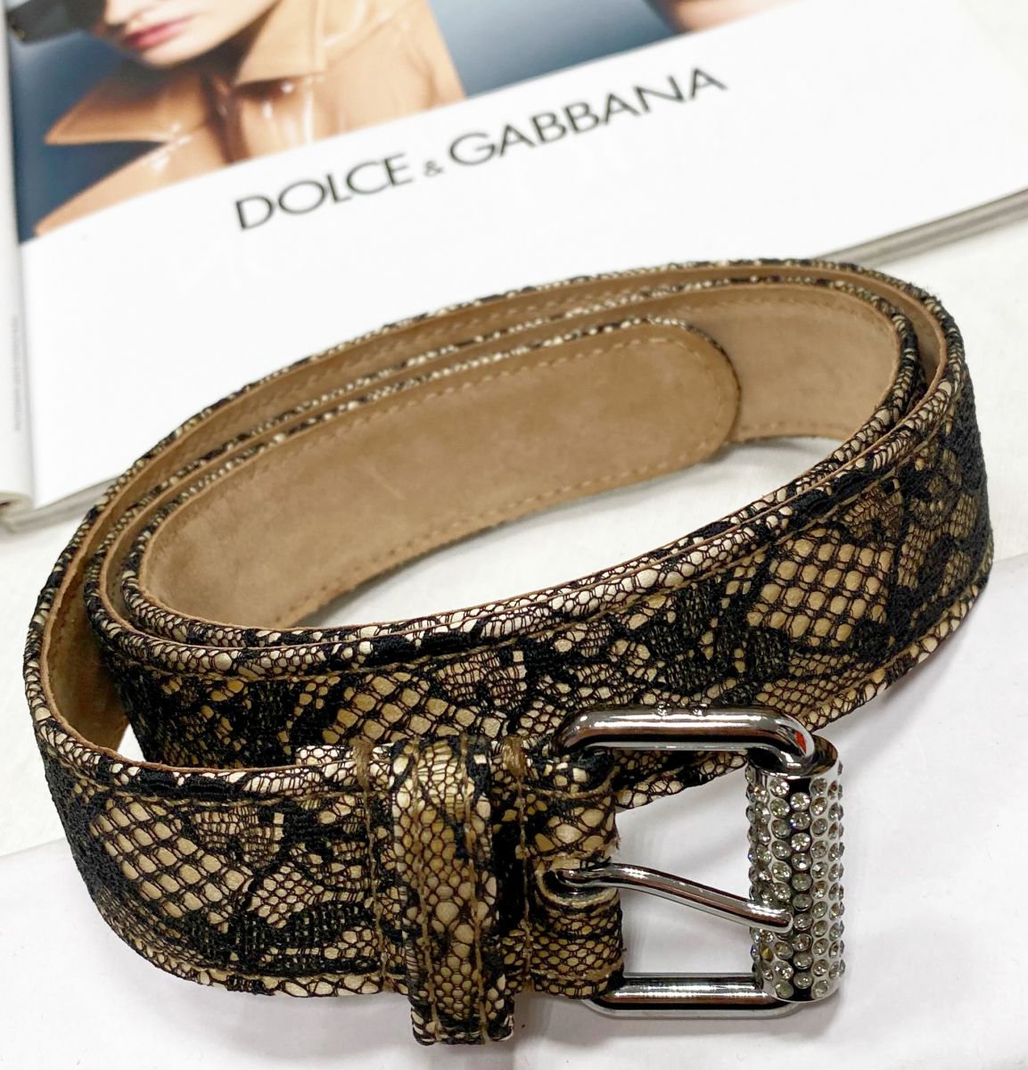 Ремень Dolce Gabbana размер 80/32 цена 7 828 руб