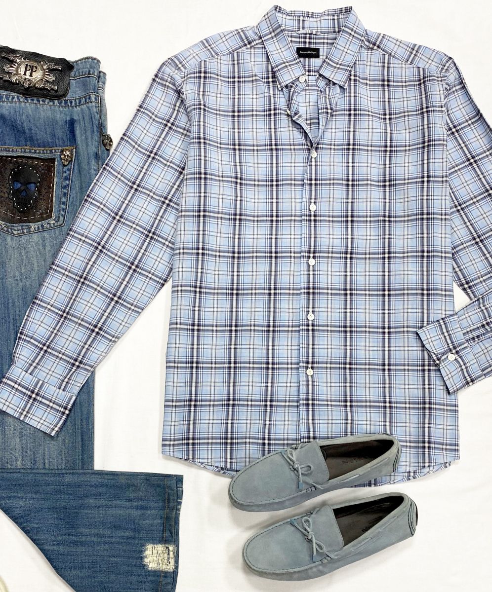 #mechtamen Рубашка Zegna размер XL цена 4 697 руб
Джинсы Philipp Plein размер 48/50 цена 4 697 руб
Мокасины Zegna размер 41 цена 15 655 руб