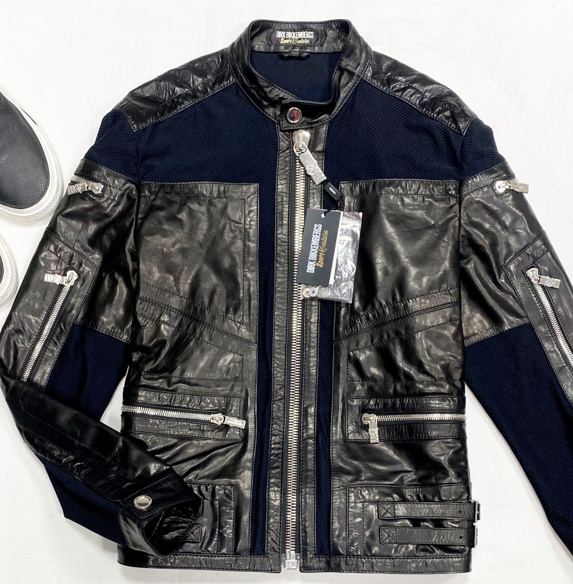 #mechtamen Куртка / кожа/ Dirk Bikkembergs размер 54 цена 46 965 руб / с биркой/ 
