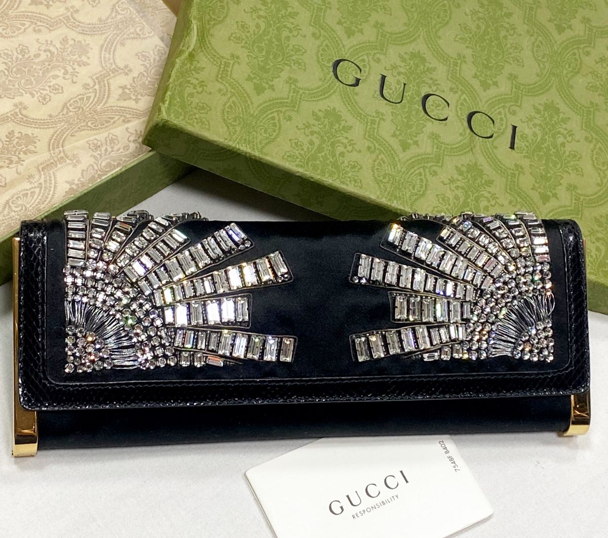 Клатч/ камни/ Gucci размер 25/9 цена 46 965 руб