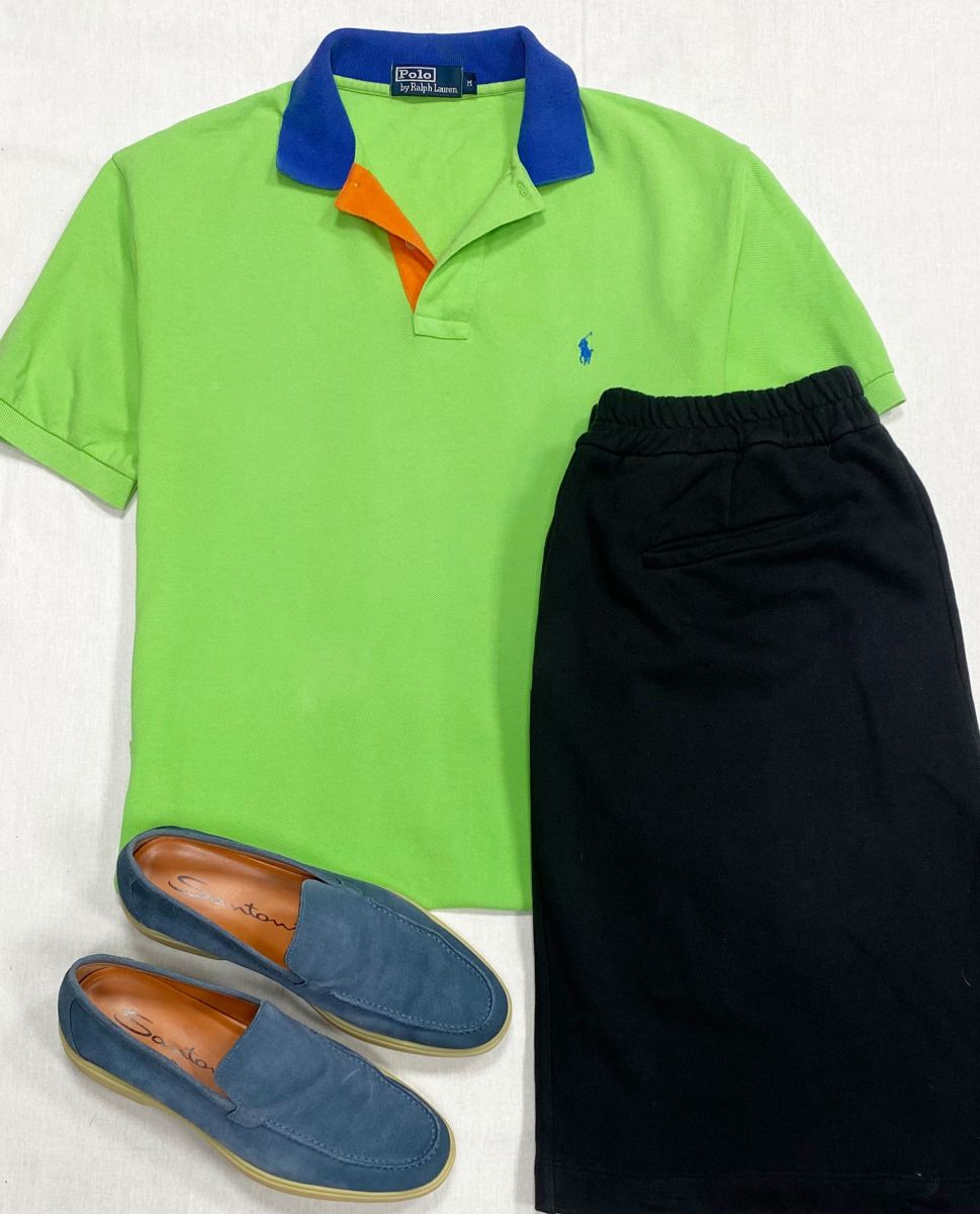 #mechtamen Шорты Jil Sander размер M цена 12 524 руб
Поло Ralph Lauren размер M цена 4 697 руб
Лоферы Santoni размер 41.5 цена 15 655 руб
