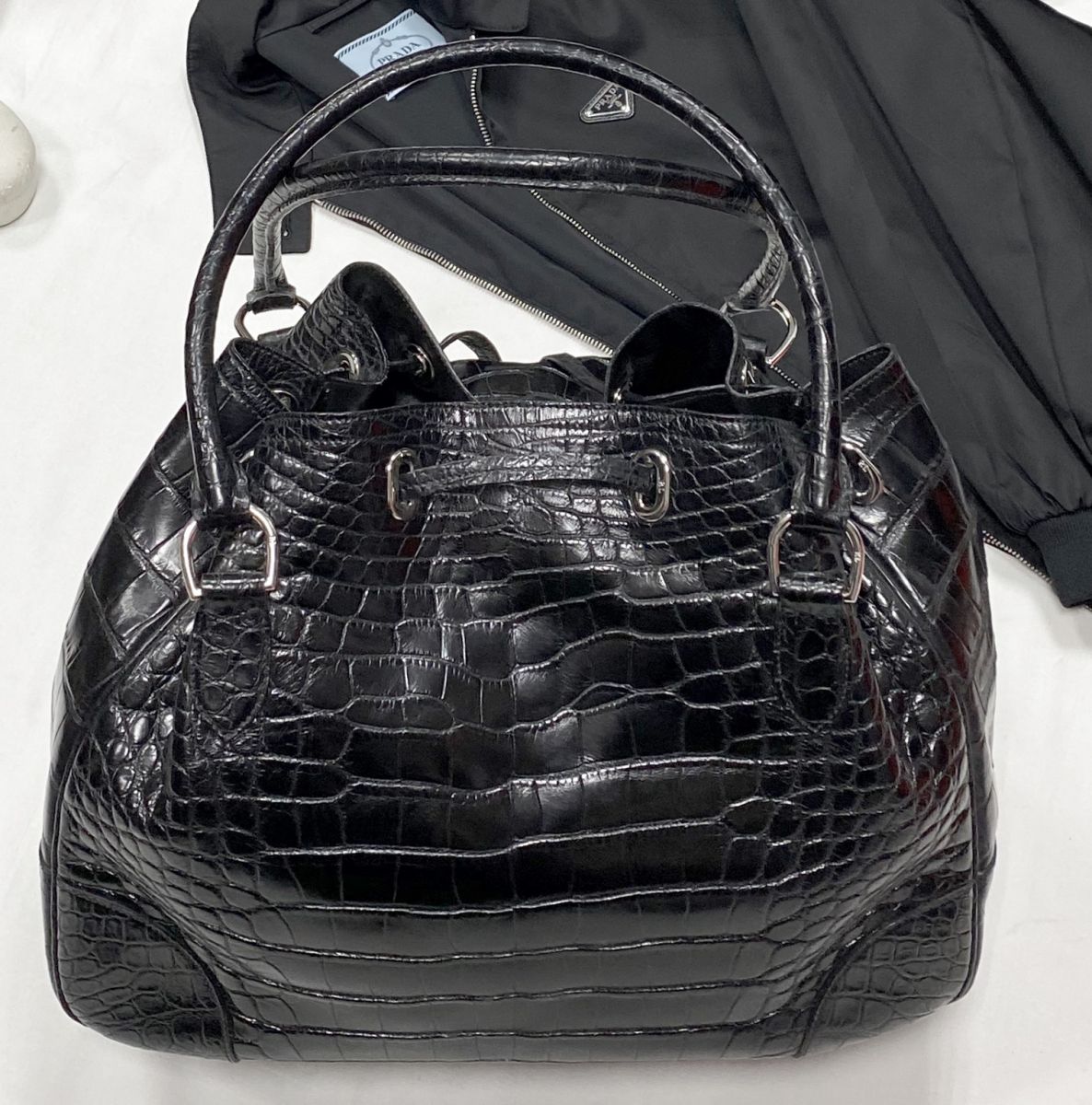 Сумка / крокодил / Ralph Lauren размер 40/30 цена 125 240 руб / с ценником /