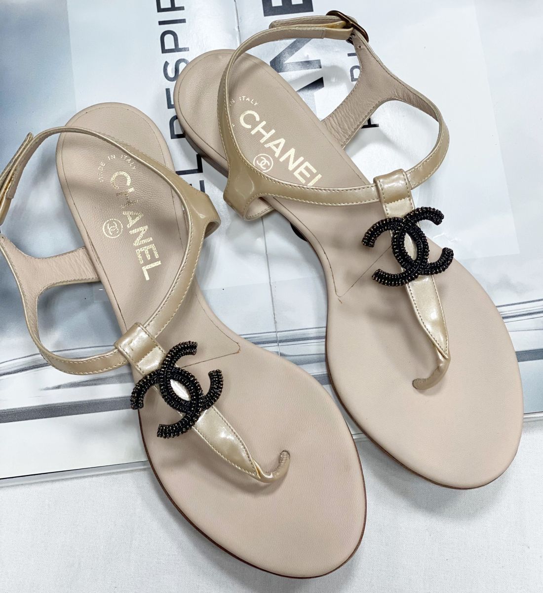 Босоножки Chanel размер 38.5 цена 23 483 руб
