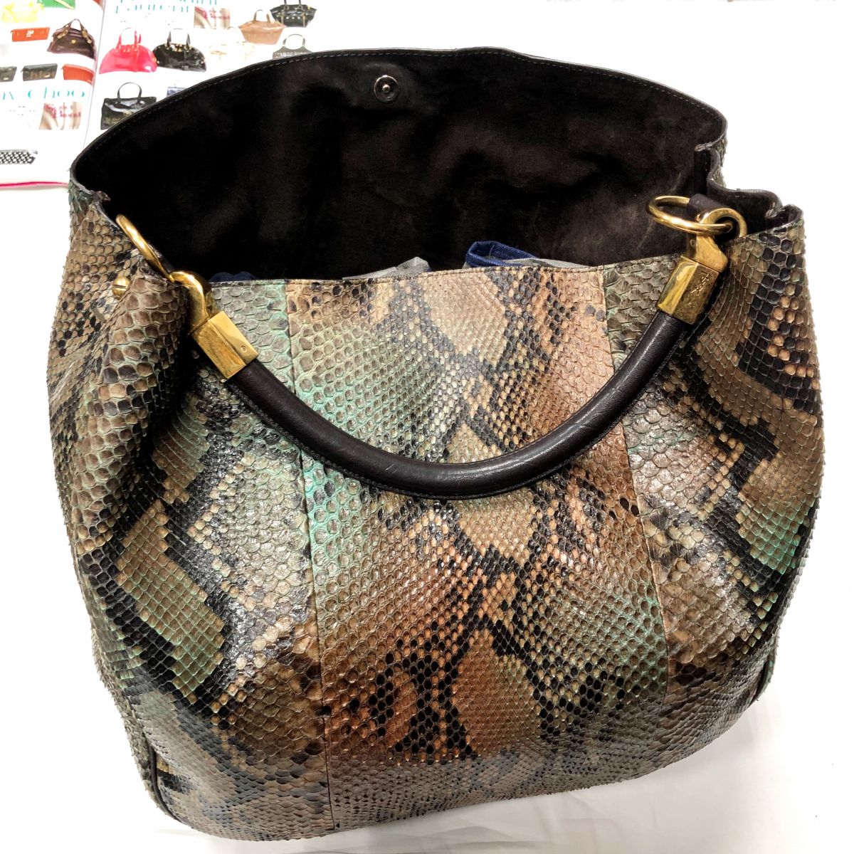 Сумка /питон/ YSL цена 93 930 руб