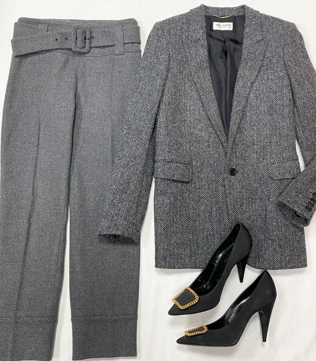 Жакет Saint Laurent размер 34 цена 31 310 руб Брюки Prada размер 40 цена 10 959 руб Туфли Saint Laurent размер 41 цена 18 786 руб