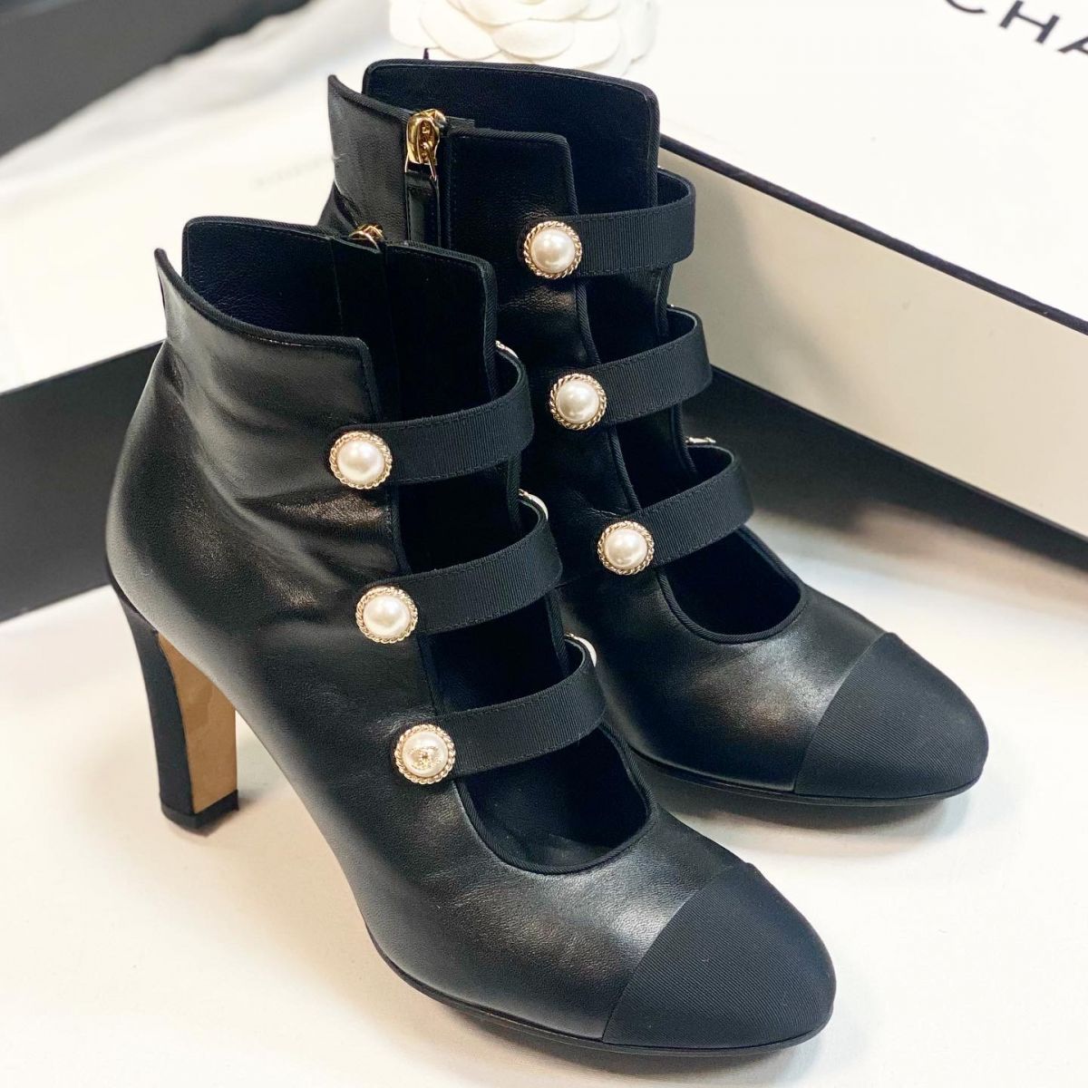 Ботильоны Chanel размер 37.5 цена 30 770 руб 