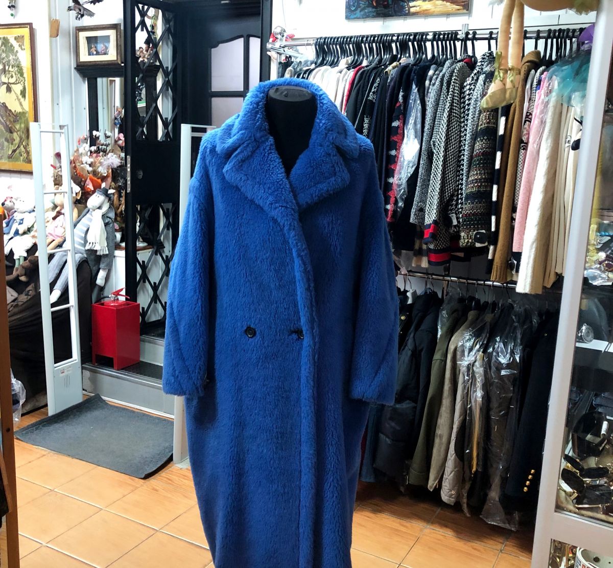 Шуба Teдди/искусственный мех / Max Mara размер S цена 78 275 руб