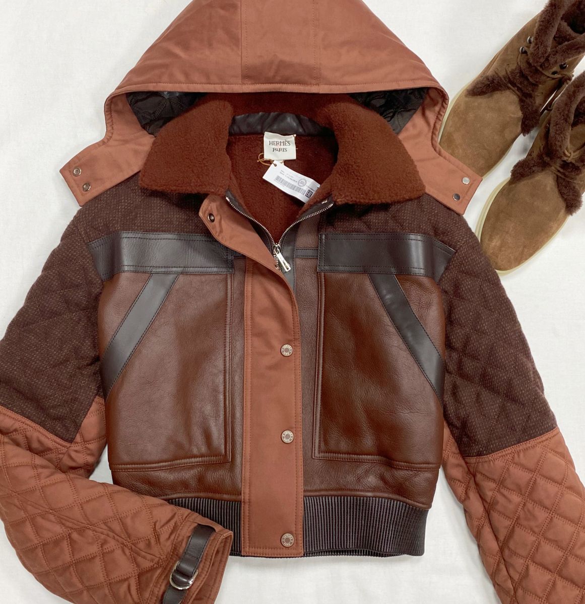 Дубленка Hermès размер 38 цена 352 238 руб /  с ценником /
