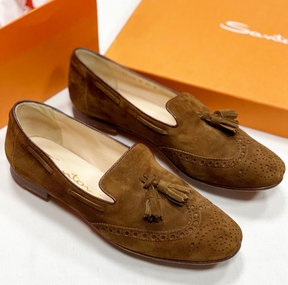 Лоферы Santoni размер 39 цена 10 959 руб
