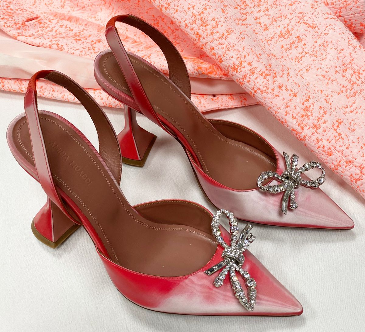 Босоножки Amina Muaddi размер 39 цена 39 138 руб