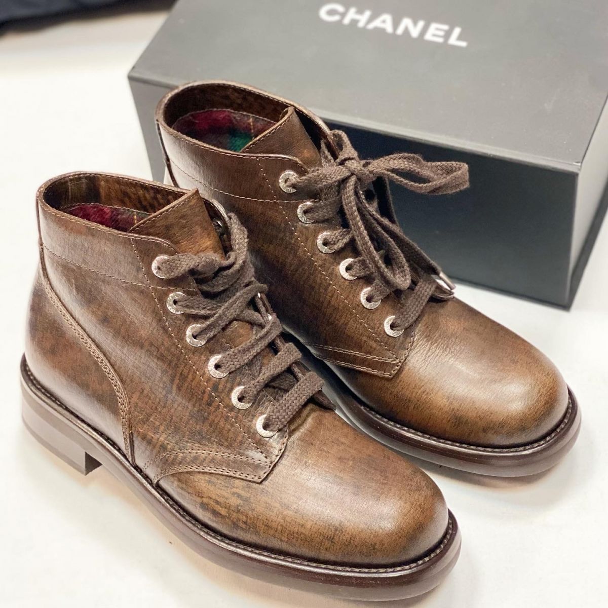 Ботинки Chanel размер 37.5 цена 21 539 руб / новые / 