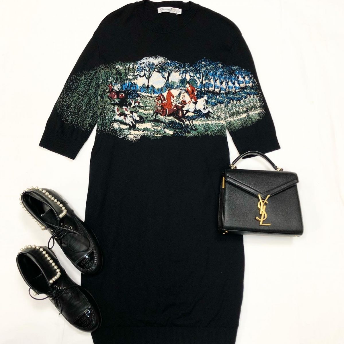 Туника Christian Dior размер 38/44 цена 18 462 руб Сумка Saint Laurent