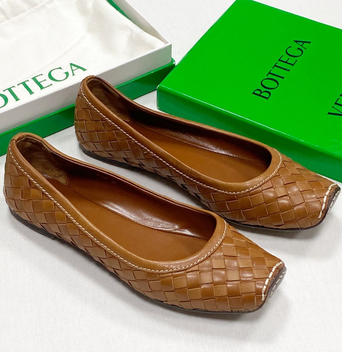 Балетки Bottega Veneta размер 38 цена 12 524 руб
