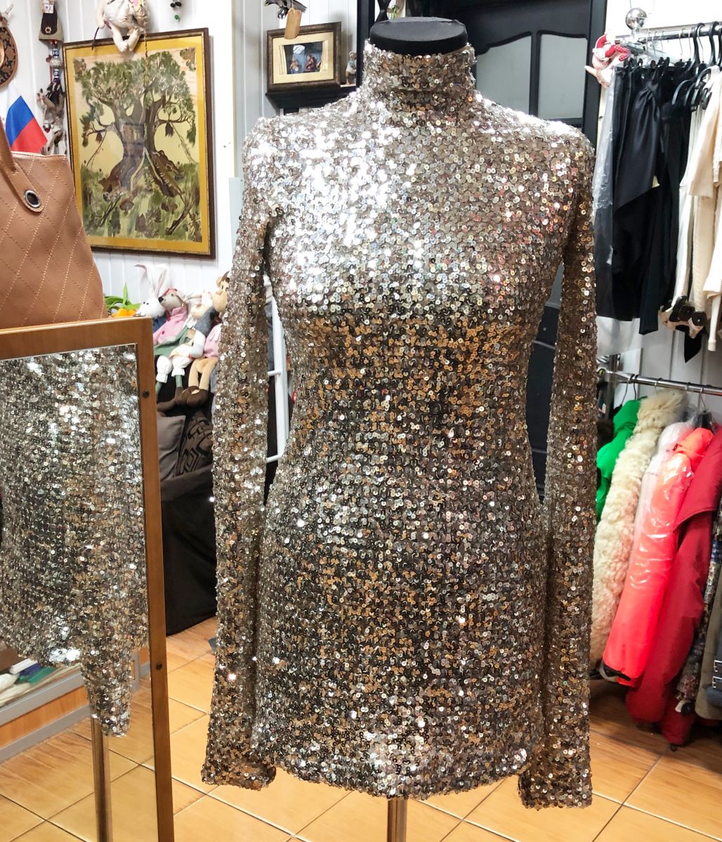 Платье/ пайетки/ Sport Max размер S цена 4 697 руб