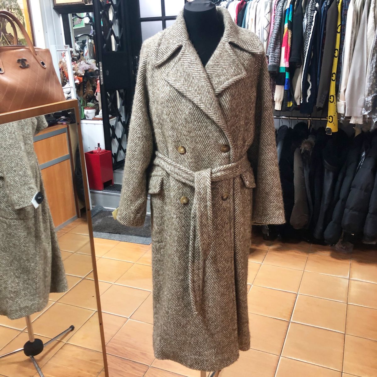 Пальто /кашемир/шерсть/ Erika Cavalini размер M цена 23 843 руб