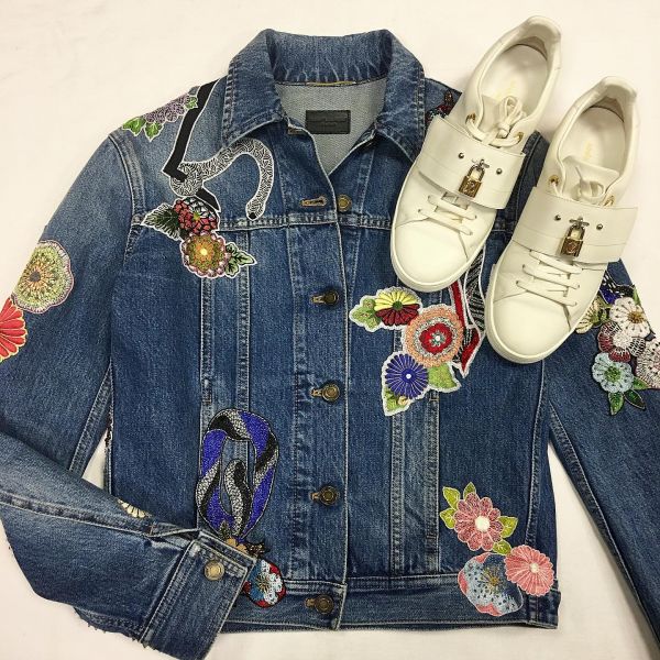 Куртка / вышивка / Saint Laurent 