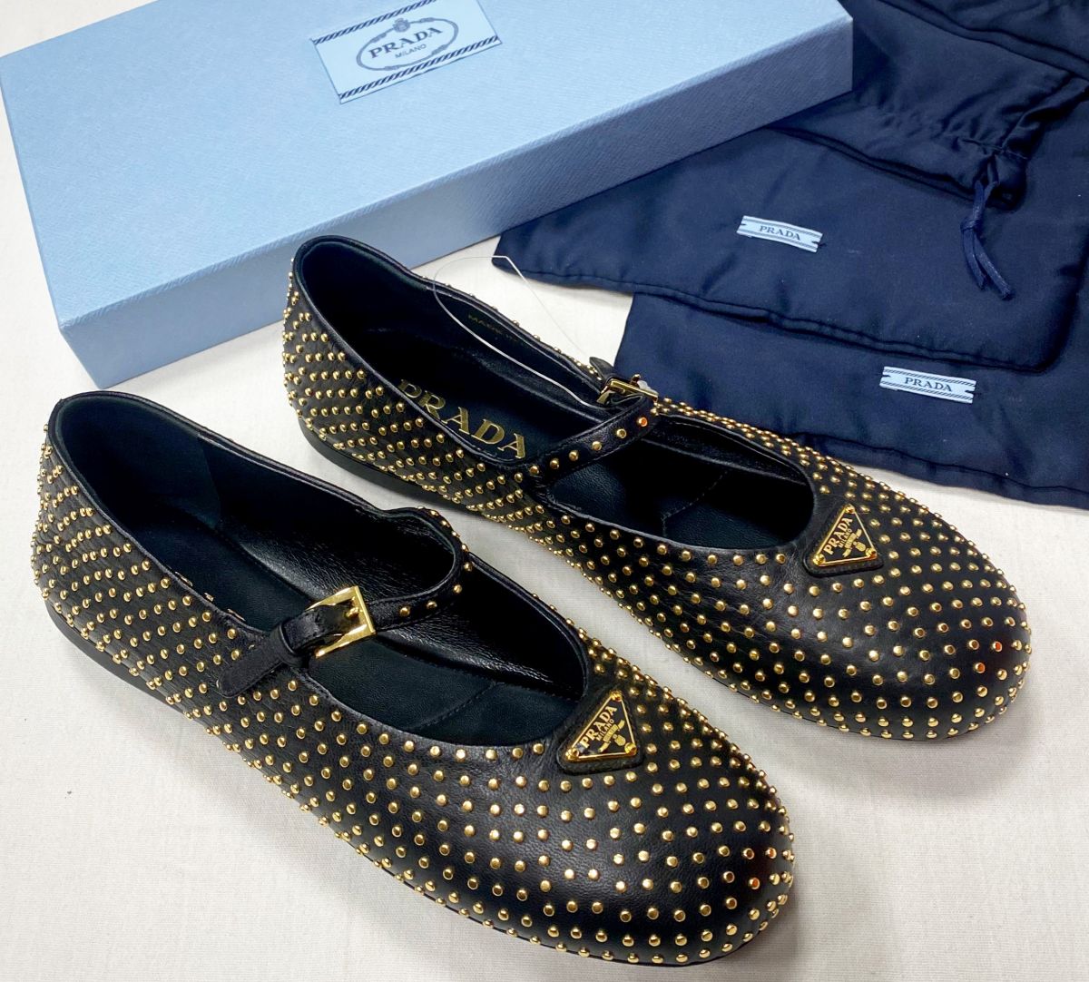 Балетки Prada размер 37.5 цена 78 275 руб / новые / упаковка /