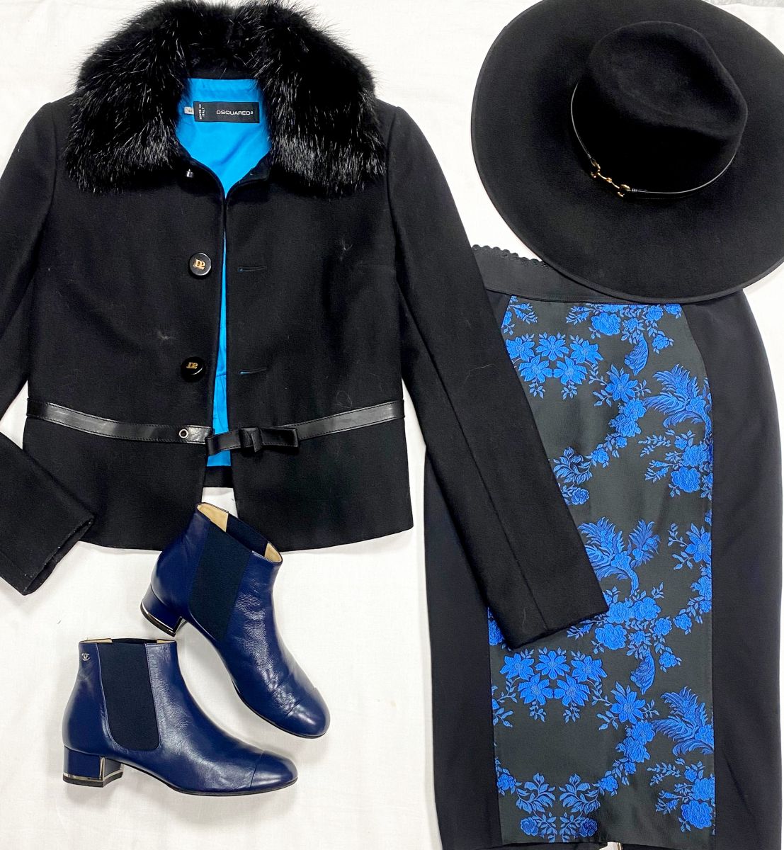 Полупальто Dsquared размер 44 цена 15 655 руб
Юбка Stella McCartney размер 36 цена 3 131 руб
Ботинки Chanel размер 38.5 цена 31 310 руб
Шляпа Gucci