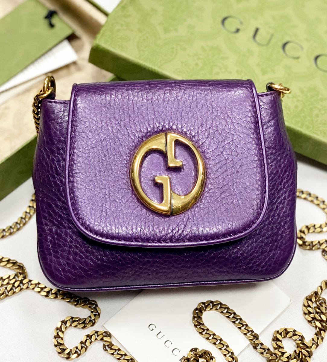 Сумочка Gucci размер 16/13 цена 31 310 руб 