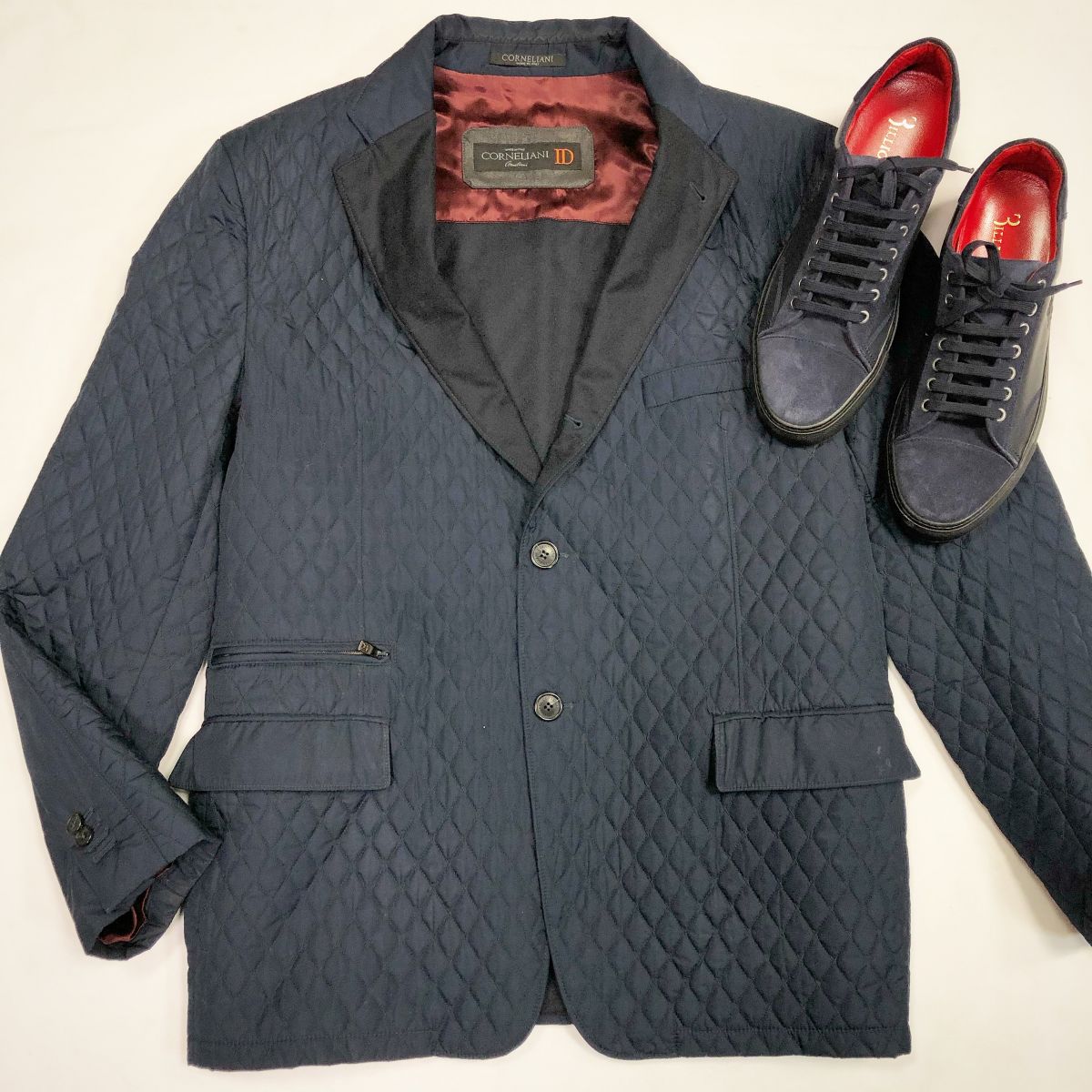 Куртка Corneliani размер 56 цена 30 770 руб Кеды Bilionaire размер 44 цена 23 077 руб