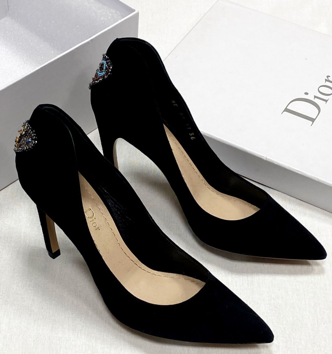 Туфли /бархат/ бисер/ Christian Dior размер 36 цена 23 483 руб