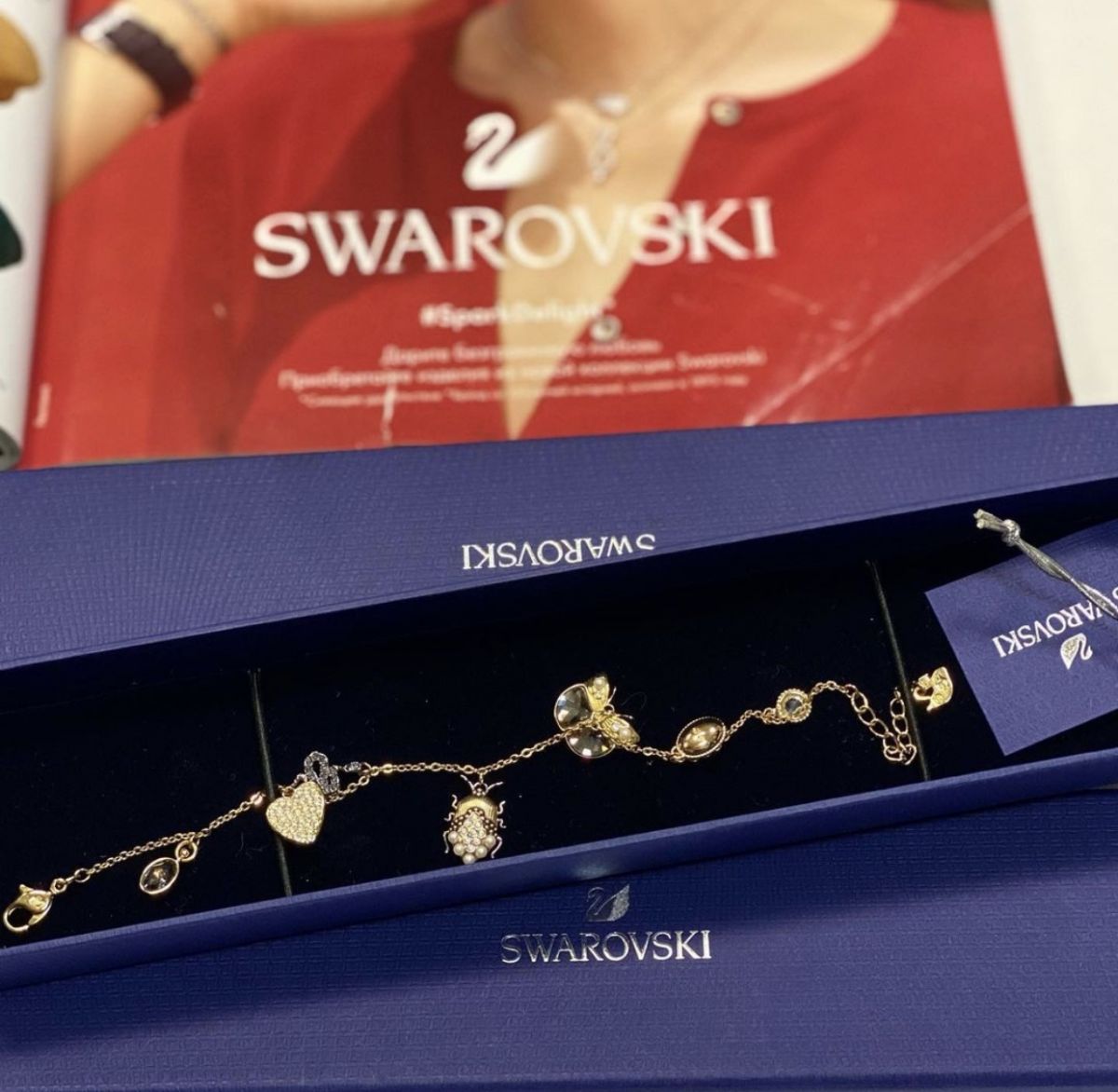 Браслет Swarovski цена 4 616 руб /в коробке/