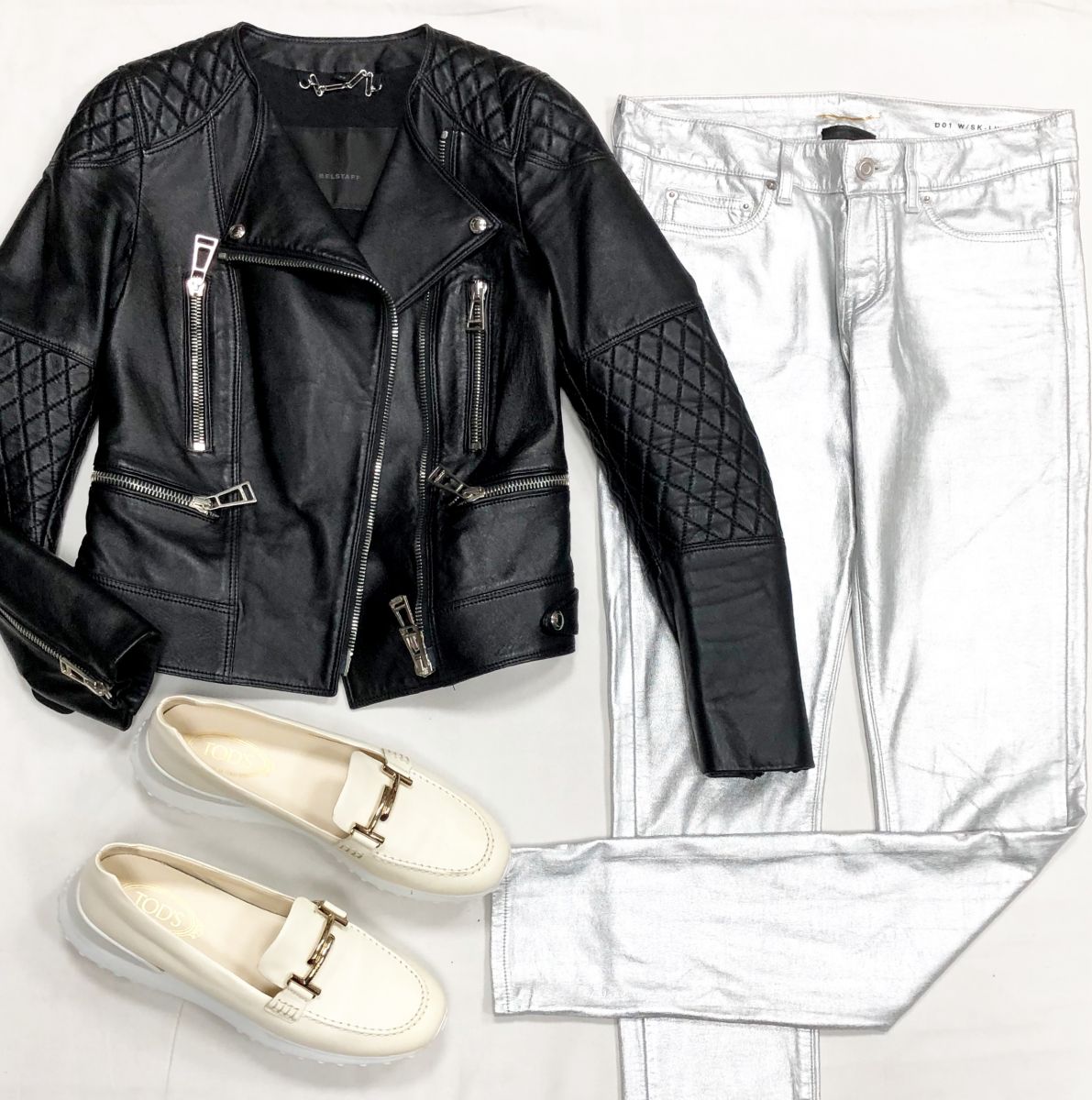 Куртка/ кожа/ Belstaff размер 36 цена 7 828 руб
Брюки Saint Laurent размер 26 цена 4 697 руб
Лоферы Tods размер 40.5 цена 10 959 руб