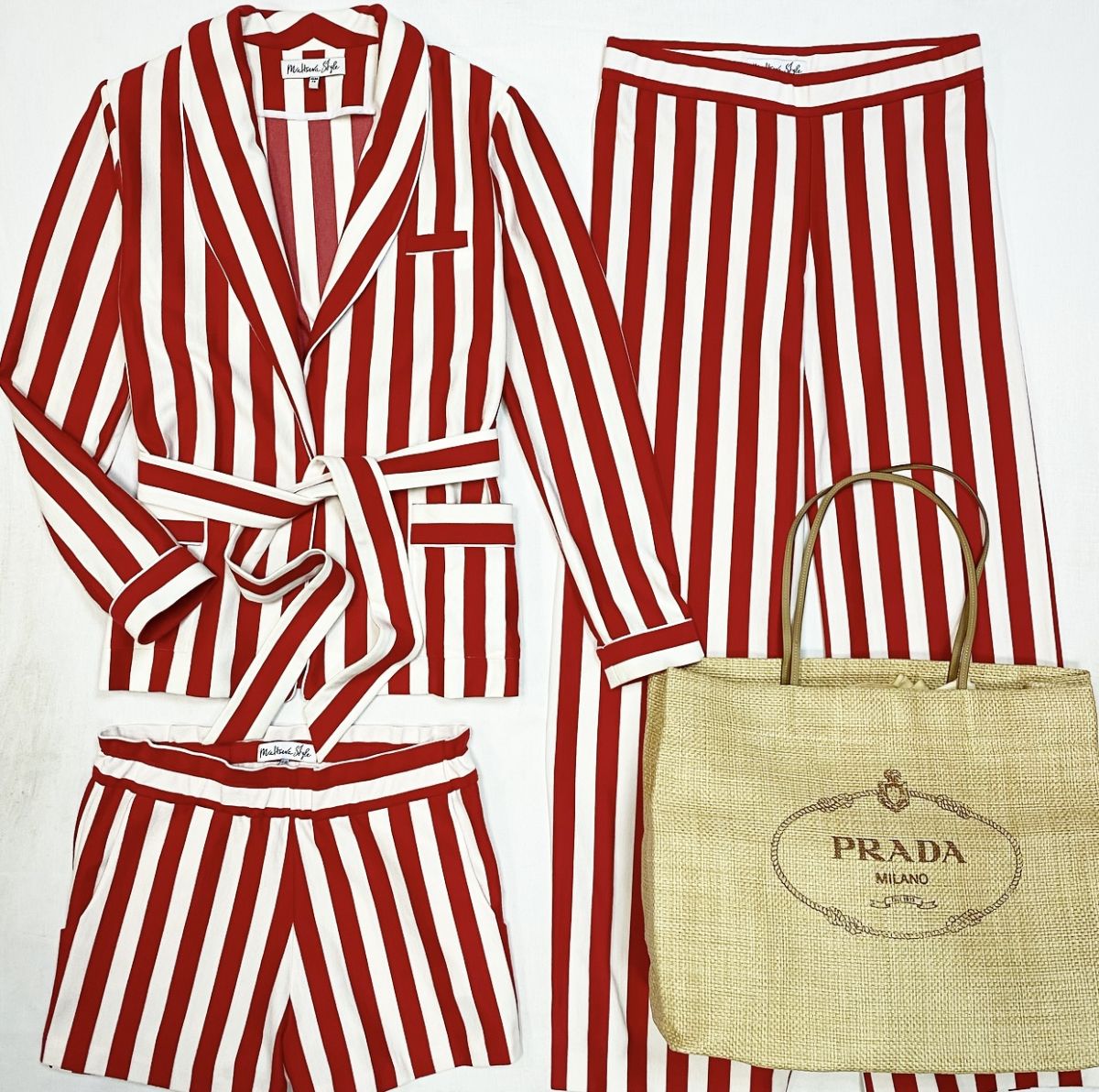 Костюм / жакет + брюки + шорты / Maltseva Style размер 46 цена 23 078 руб Сумка Prada