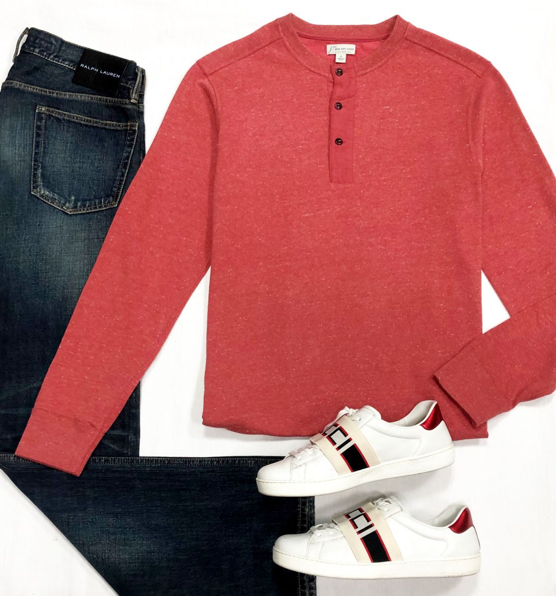 #mechtamen Джинсы Ralph Lauren размер 32 цена 7 697 руб
Кофта J Crew размер M цена 3 914 руб
Кеды Gucci размер 43.5 цена 26 614 руб