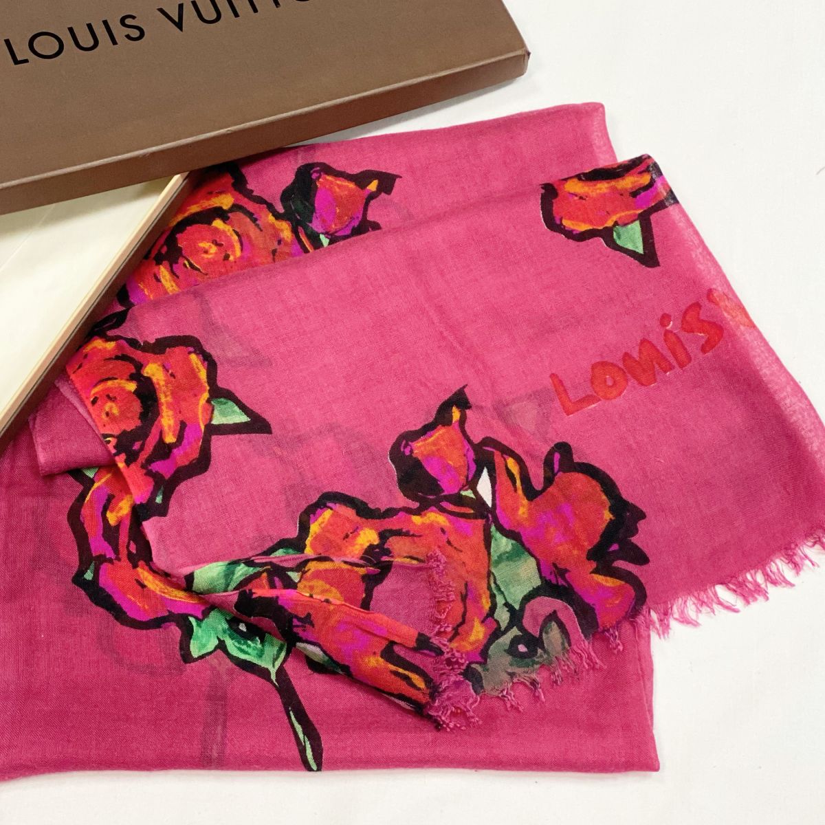 Палантин Louis Vuitton размер 160/70Цена 3 077 руб