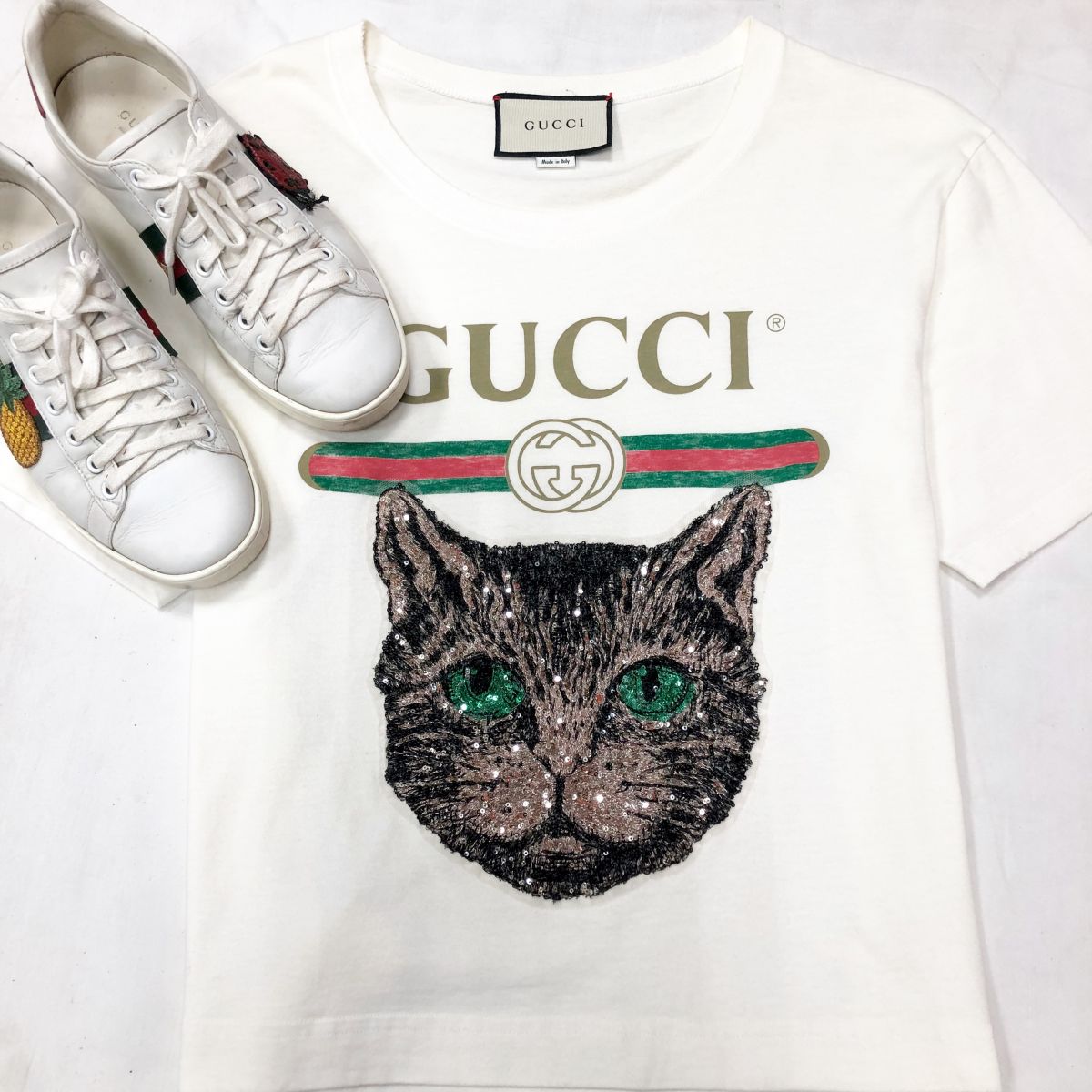 Футболка GUCCI размер S цена 15 385 руб 