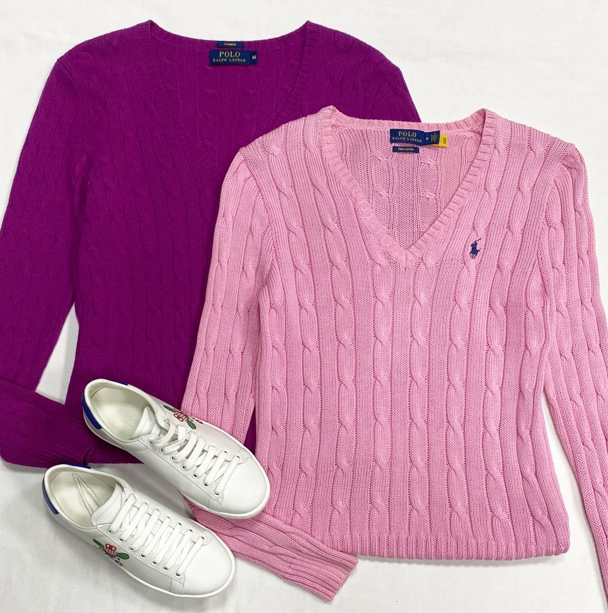 Кофты Ralph Lauren размер M цена от 4 697 руб до 6 262 руб
Кеды Gucci размер 35.5 цена 31 310 руб