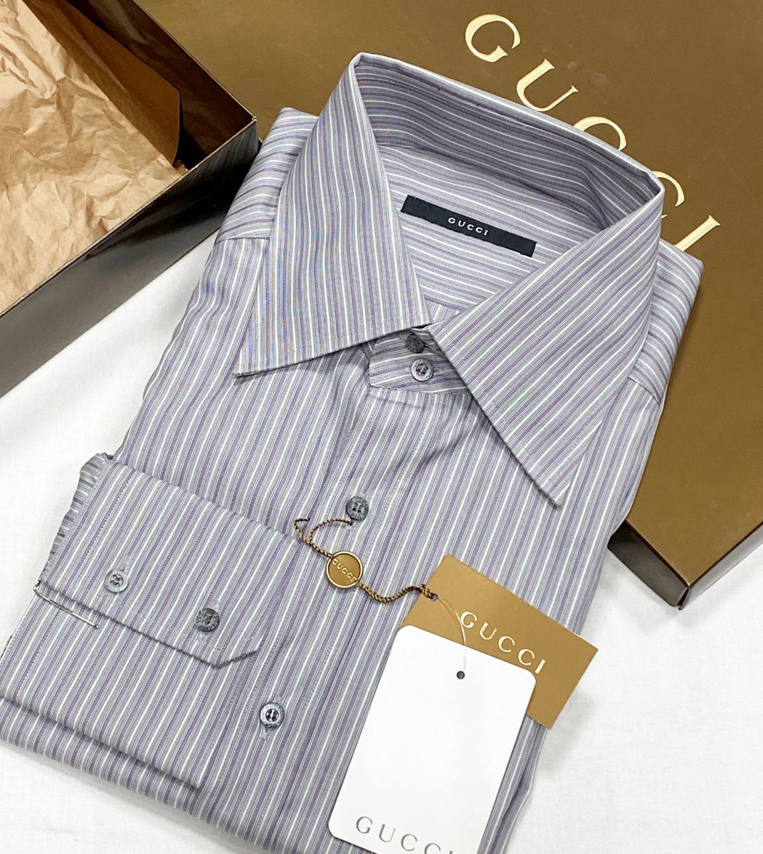 #mechtamen Рубашка Gucci размер 42/16 цена 15 655 руб/ в коробке/ с биркой/