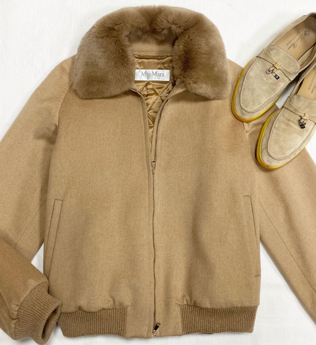 Бомбер Max Mara размер 42 цена 46 965 руб