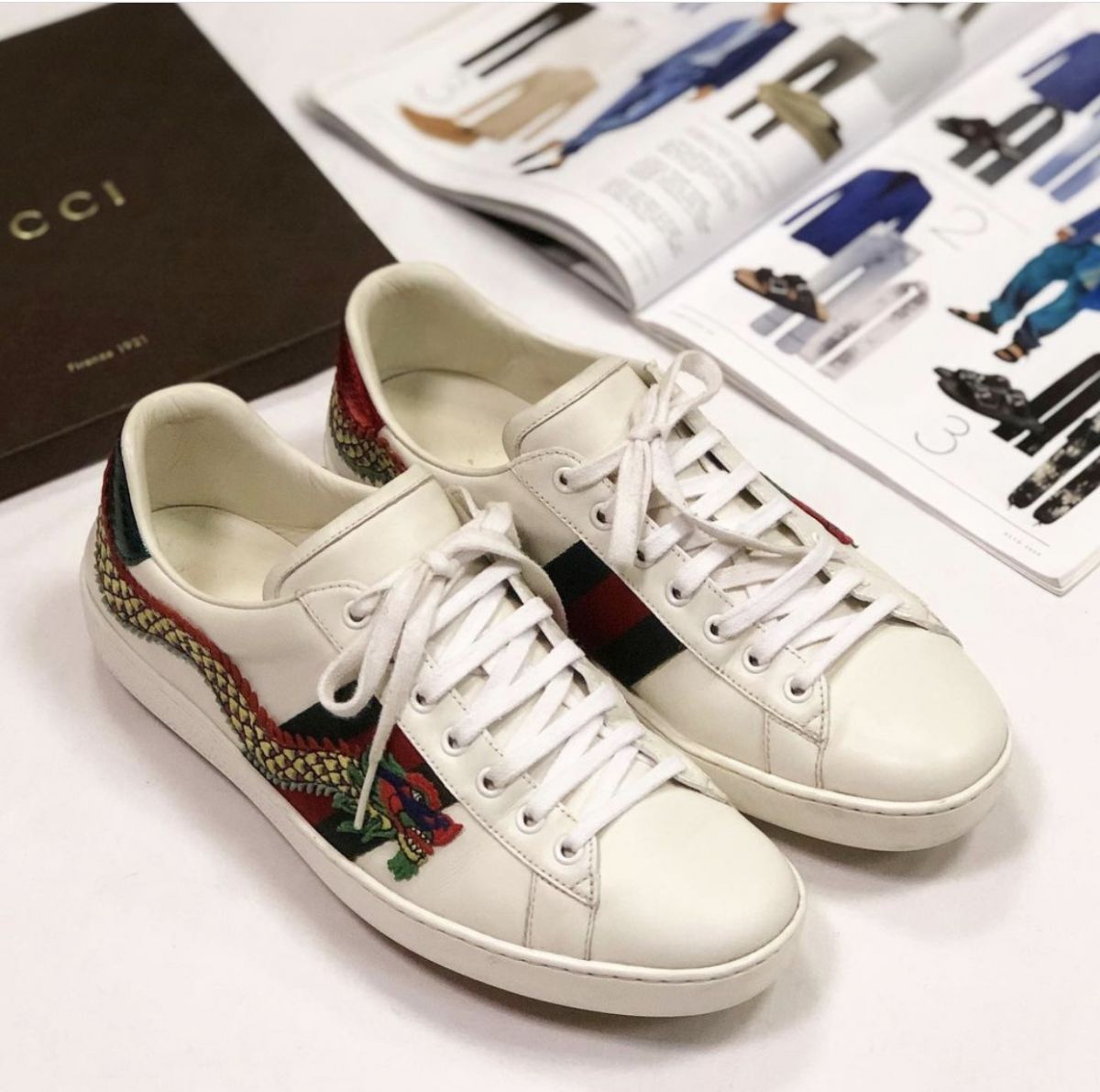 Кеды Gucci размер 43 цена 15 385 руб