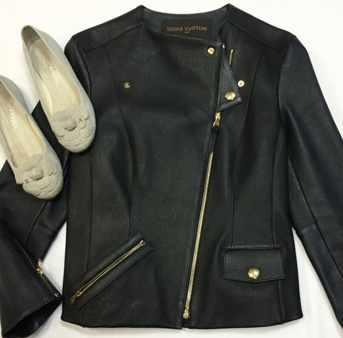 Куртка /кожа/ Louis Vuitton  размер 40 цена 92 310 руб