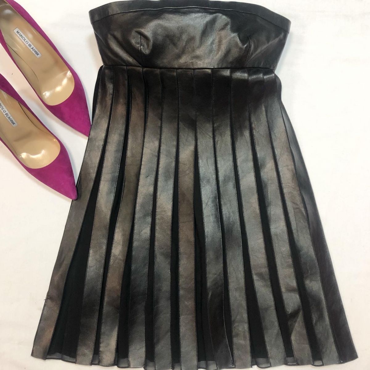 Топ /кожа/ SAINT LAURENT размер 38 цена 18 462 руб 