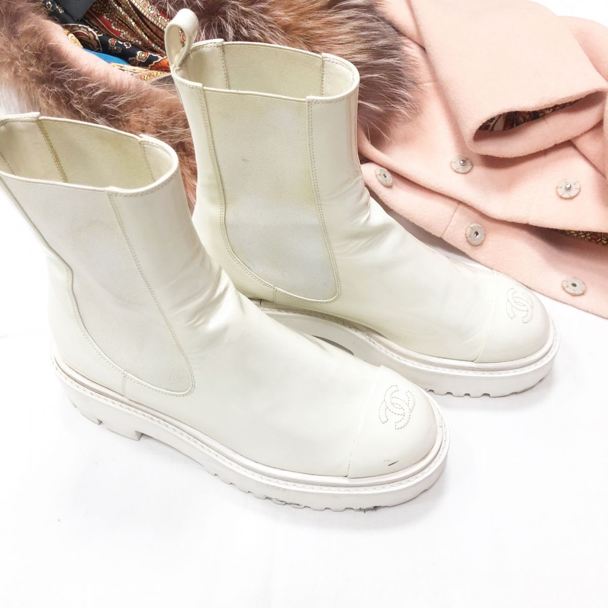 Ботинки Chanel размер 39.1/2 цена 46 965 руб