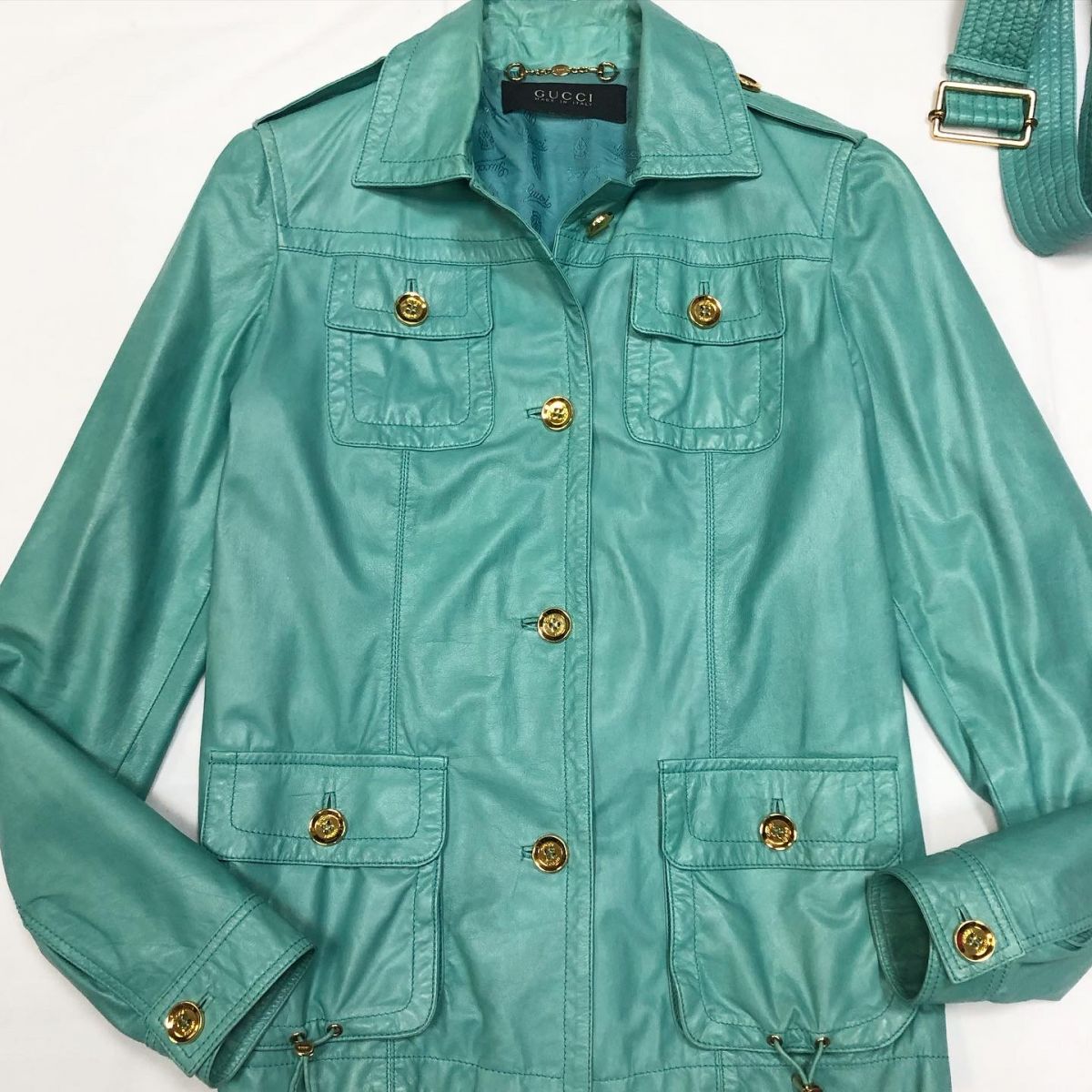 Куртка /кожа/ Gucci размер 40 цена 23 078 руб