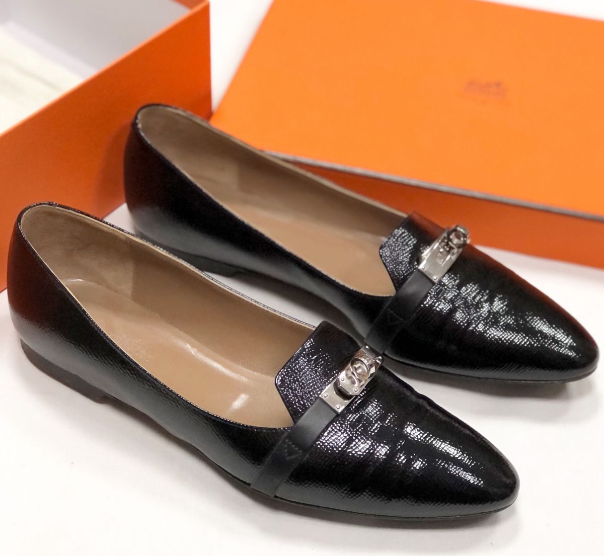 Лоферы Hermès размер 39.5 цена 46 965 руб