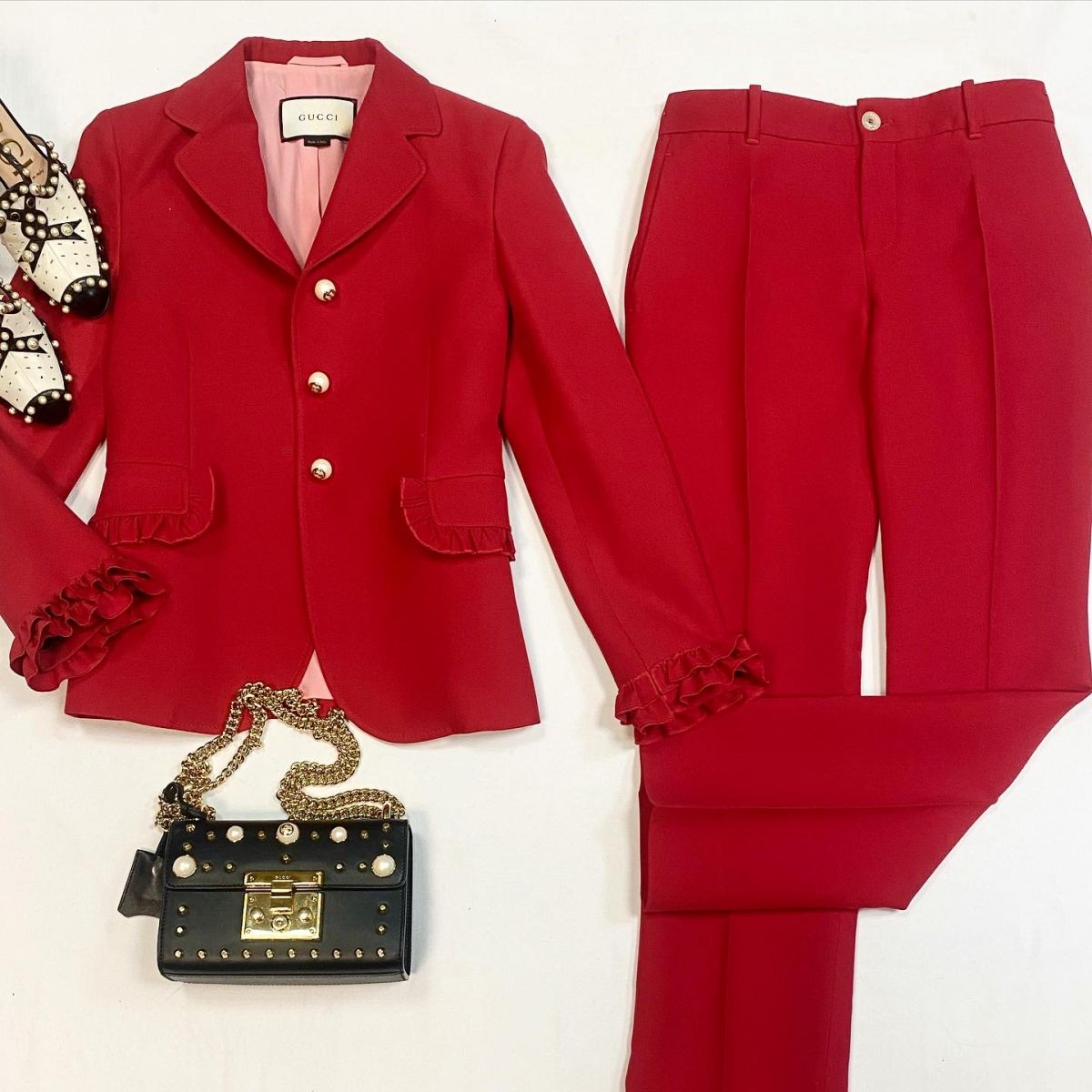 Костюм Gucci размер 38 цена 30 770 рубСумка Gucci
