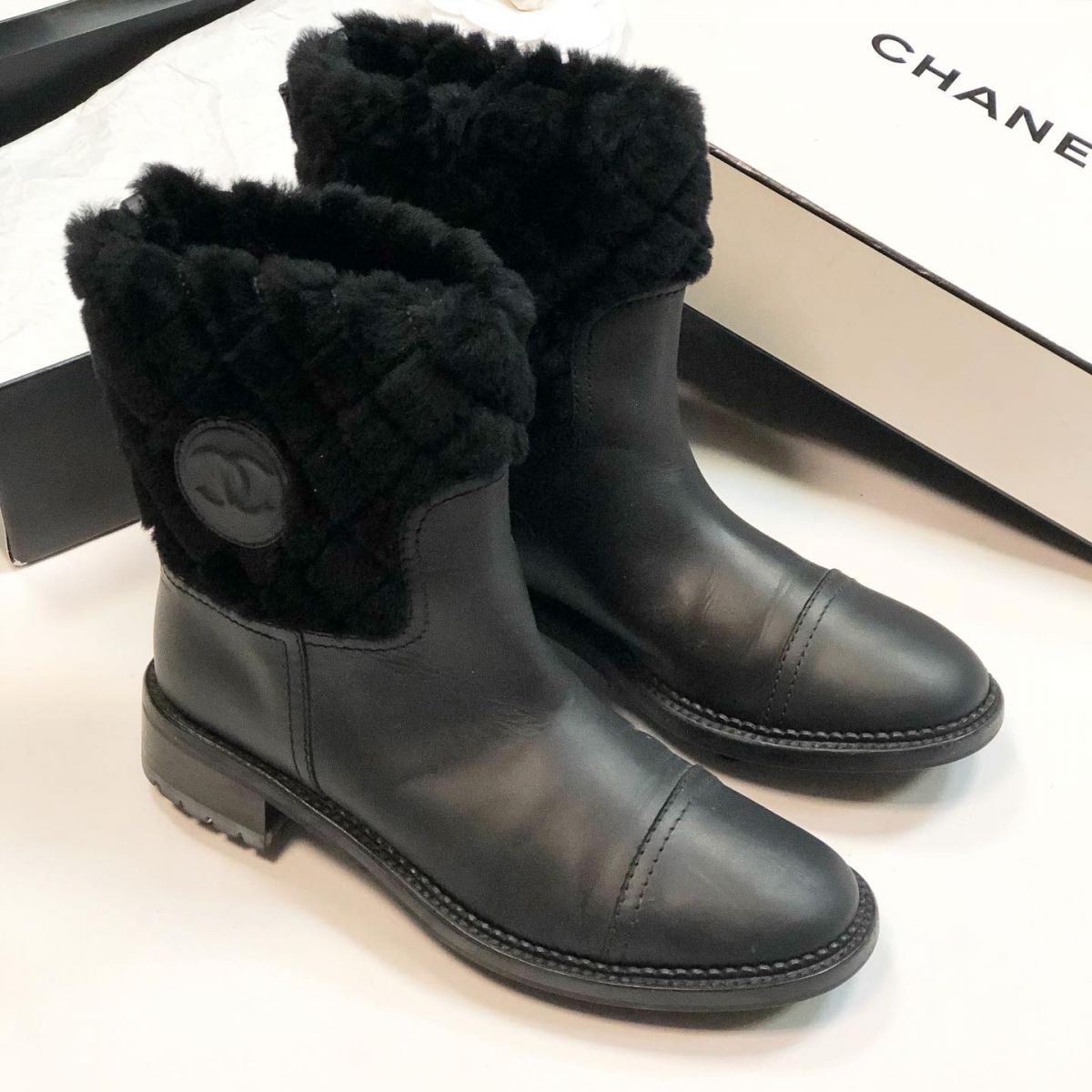 Ботинки Chanel размер 39.5 цена 23 078 руб 