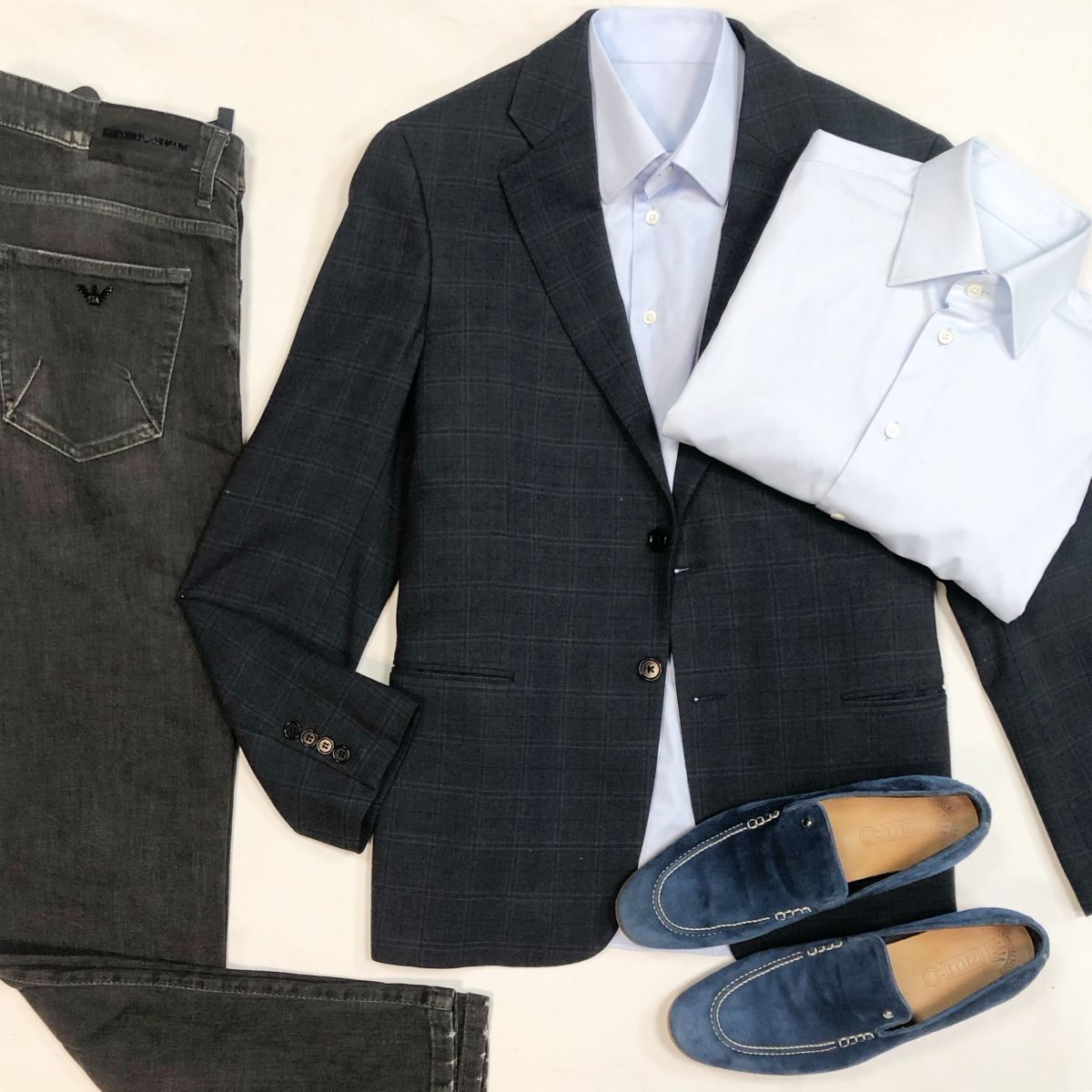 #mechtamen Пиджак Armani размер 50 цена 6 154 рубДжинсы Armani размер 36 цена 4 616 рубТуфли Zilli размер 43 цена 23 077 руб