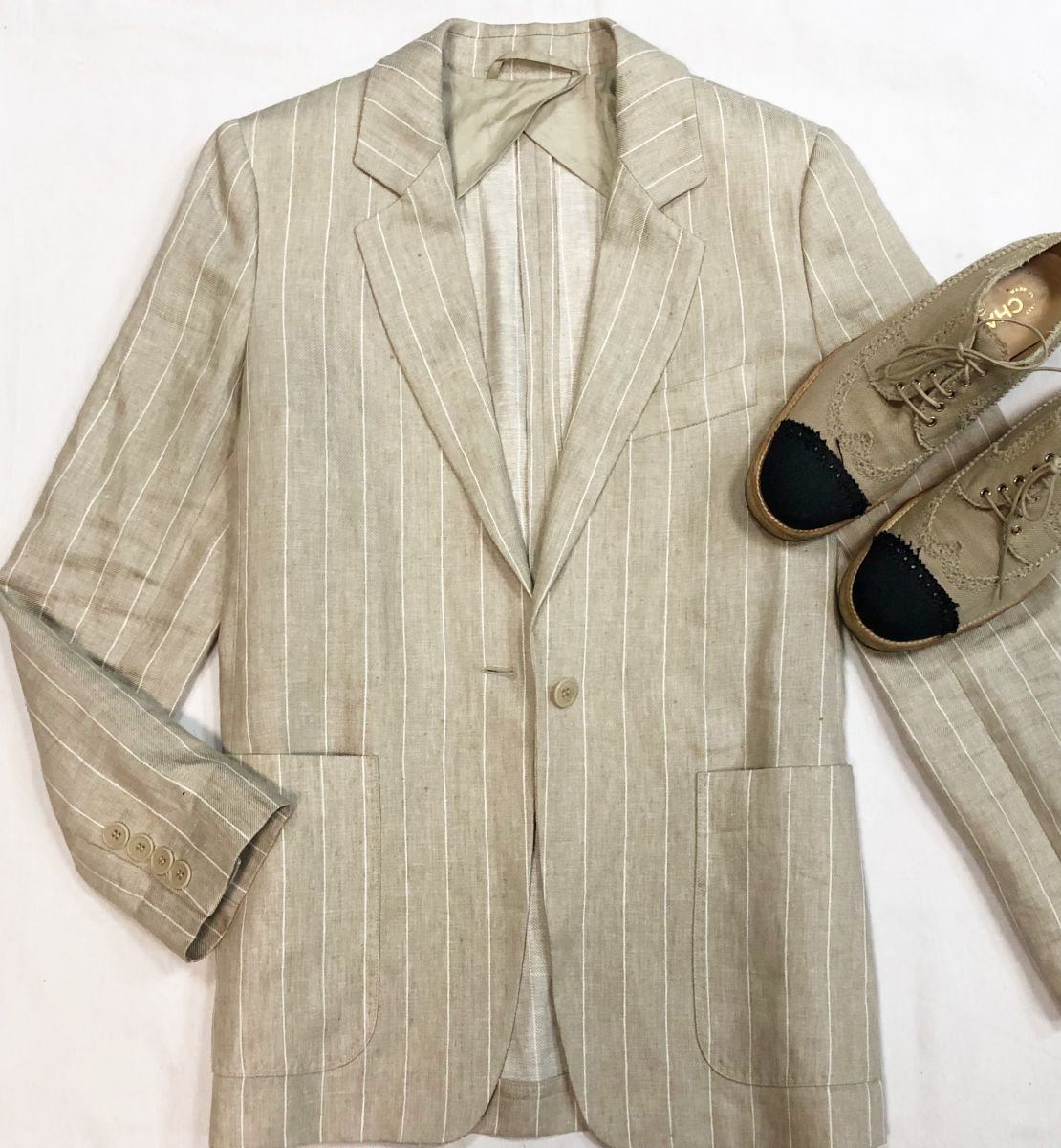 Жакет/лён/ Max Mara размер 40 цена 15 385 рубБотинки Chanel размер 39.5 цена 23 078 руб
